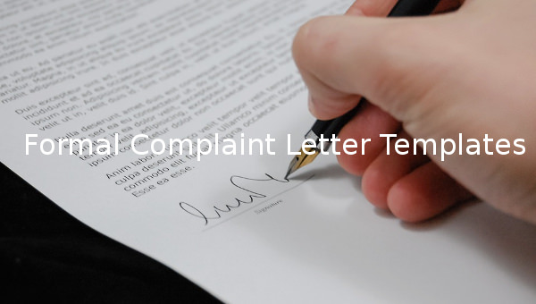 formal complaint letters