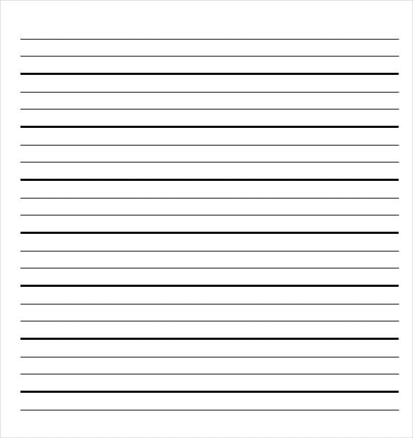 10+ Lined Paper Templates – DOC, PDF, Excel
