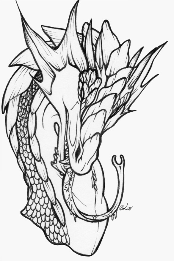 dragon ink tatoo drawing download