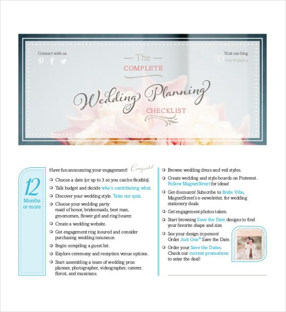 wedding planning checklist template pdf format download