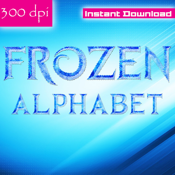 frozen font instant download