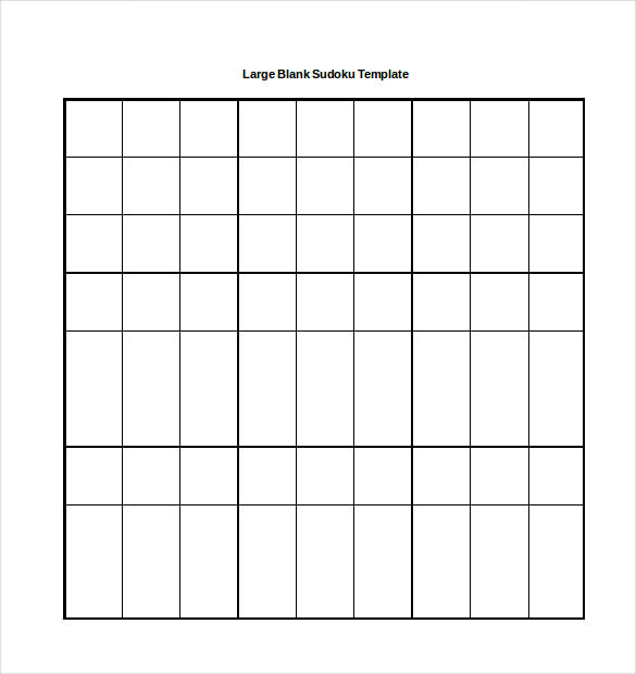 15 Word Sudoku Templates Free Download