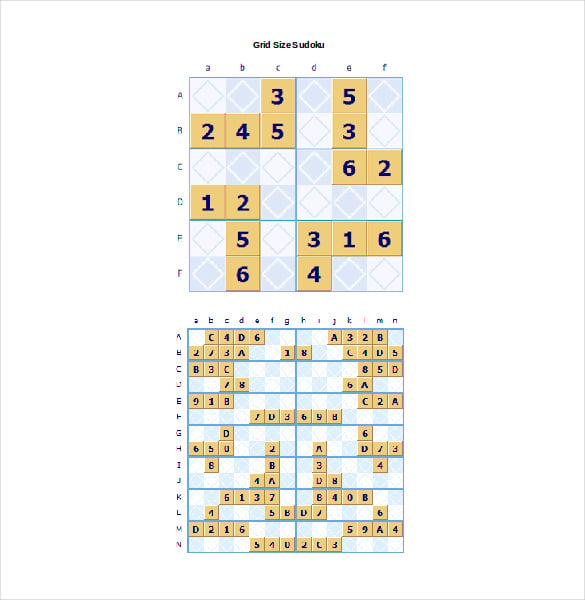 grid size sudoku