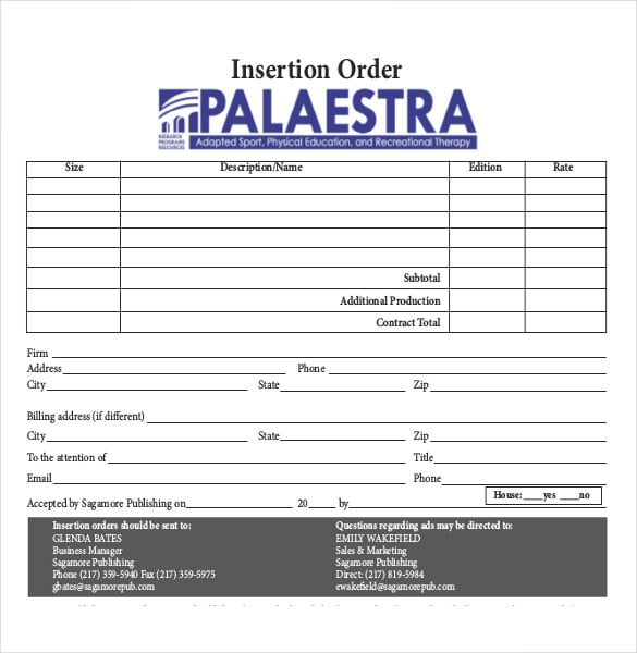 sample insertion order template download