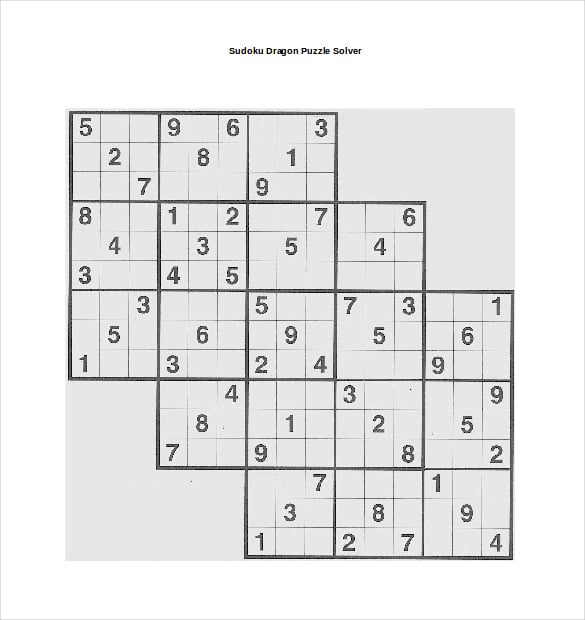 sudoku dragon puzzle solver