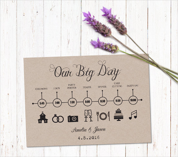 32+ Wedding Timeline Templates -Word, Excel, PDF, PSD, Vector EPS