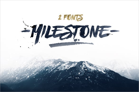 milestone-brush-font-download