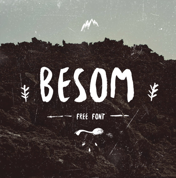 besom-free-brush-font
