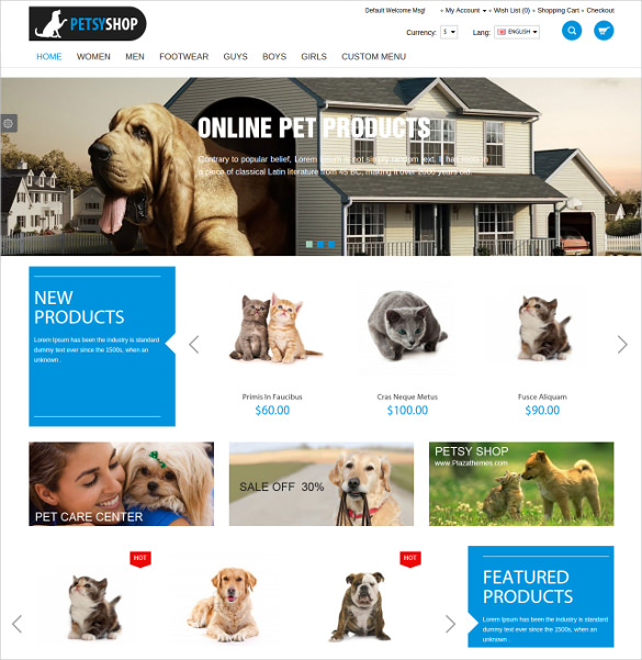 12+ Animal & Pets OpenCart Themes & Template | Free & Premium Templates