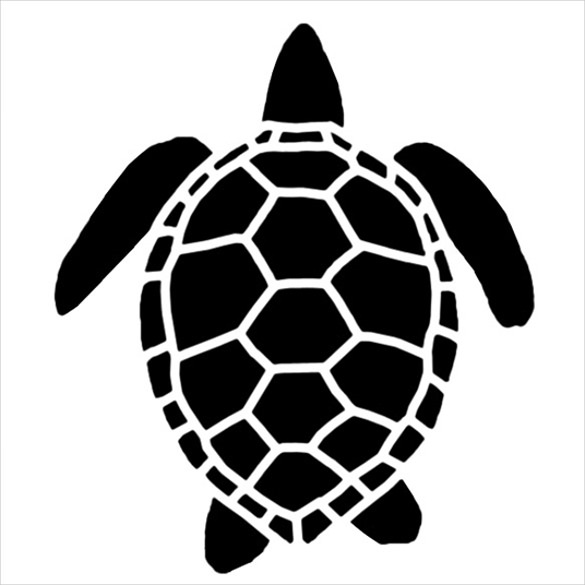 sea turtle stencil template download