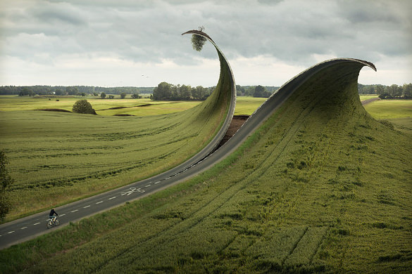 creative road photo manipulation download