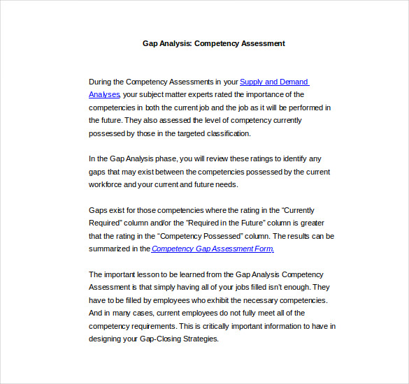 18+ GAP Analysis Templates in Word