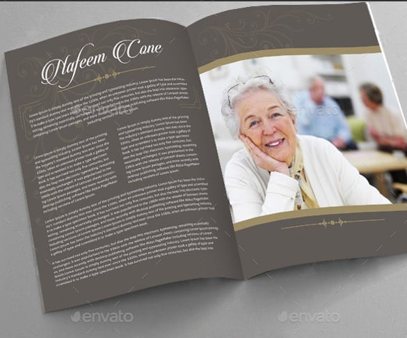 funeral brochure design docx format