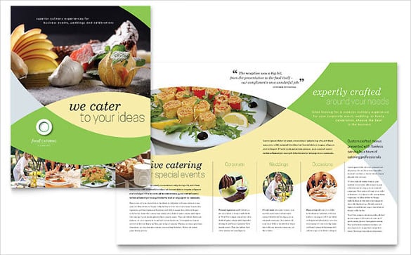 food catering brochure template