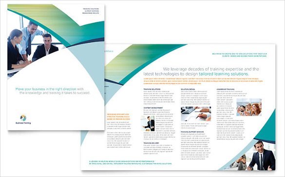 business training brochure template