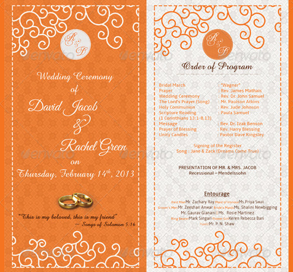 30+ Wedding Schedule Templates & Samples DOC, PDF, PSD Free