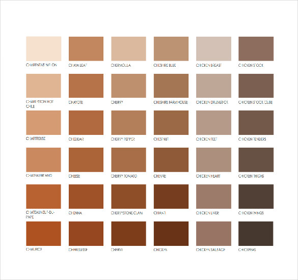 23+ Word Pantone Color Chart Templates Free Download | Free & Premium ...