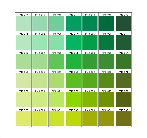 23+ Word Pantone Color Chart Templates Free Download