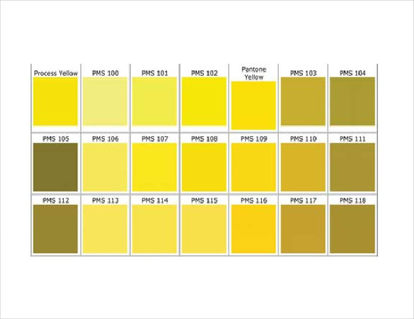 23+ Word Pantone Color Chart Templates Free Download