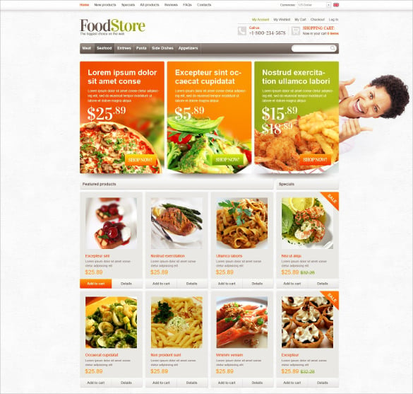 Food Store Template