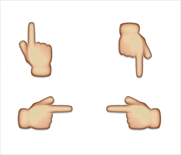 pointing finger emoji picture for iphone