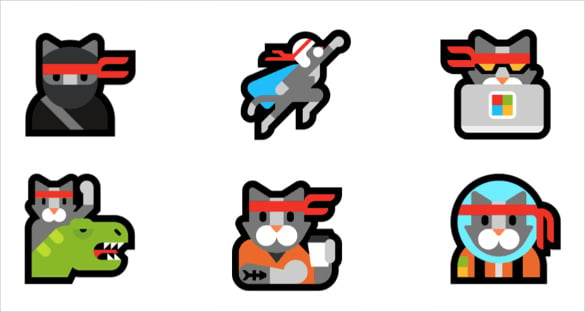 ninja cat the windows only emoji pictures