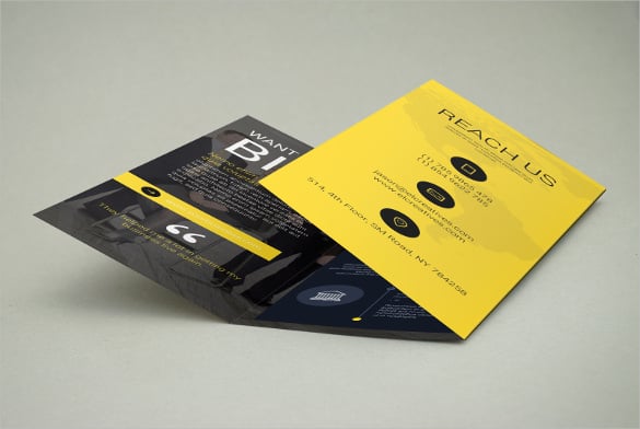 creative tri fold brochure template