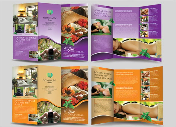 natural spa trifold brochure