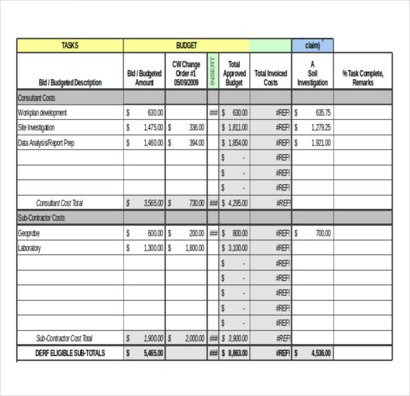 Sample Excel Templates: Complaint Tracking Excel Template