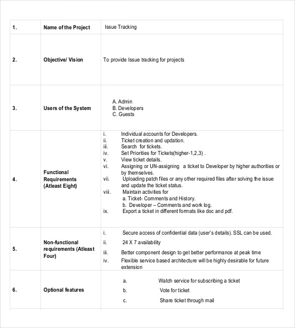 issue tracking order template sample format download