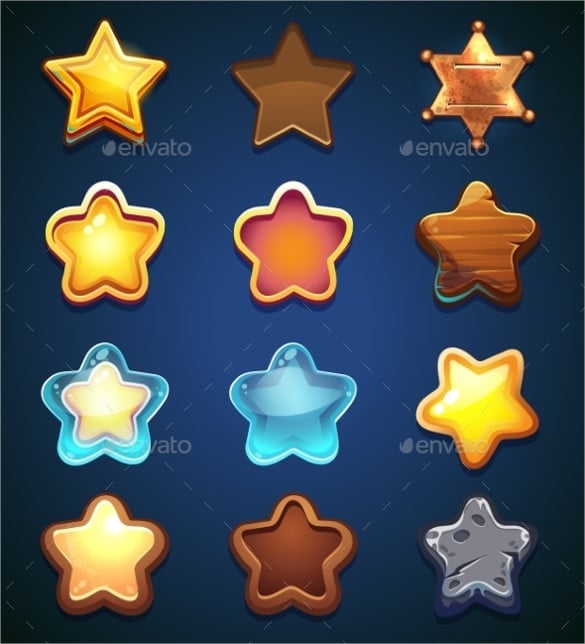 amazing collection star icons download