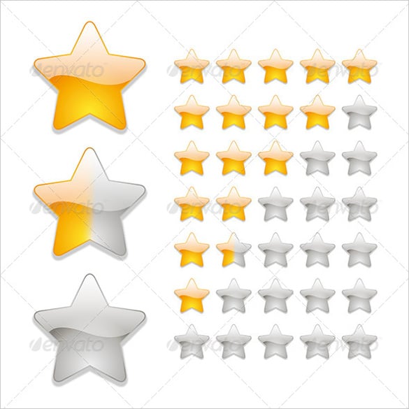 star rating icon set download