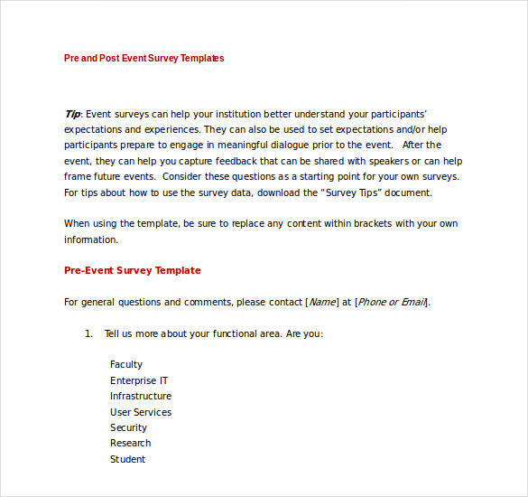 39+ Word Survey Templates Free Download