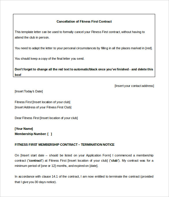 FREE 15+ Gym Contract Templates in MS Word Google Docs Apple Pages PDF