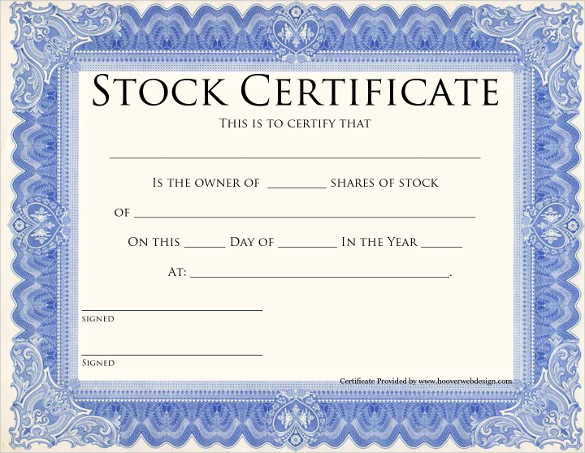 24+ Share Stock Certificate Templates - PSD, Vector EPS
