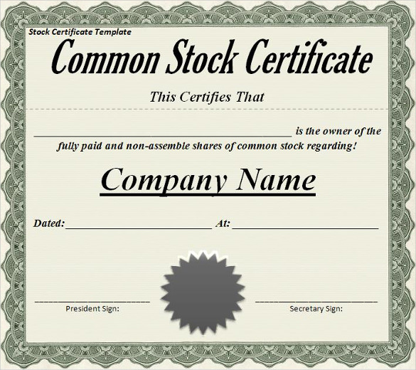 24+ Share Stock Certificate Templates - PSD, Vector EPS