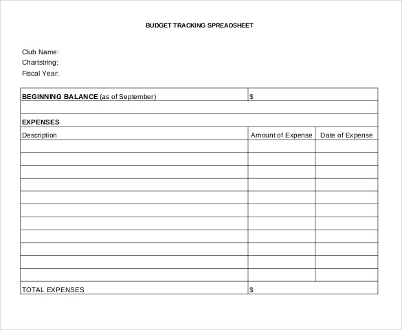 fee budget tracking spreadsheet free pdf format download