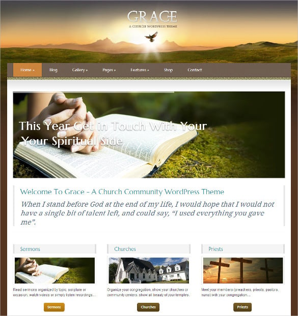 30  Church WordPress Themes Templates