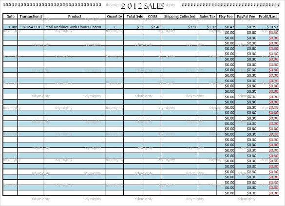 Sales Tracking Template 4  Free Printable Word Excel PDF Formats