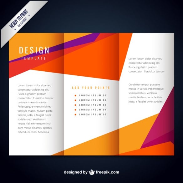 colorful modern brochure template free vector