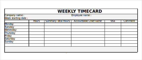 timetracker excel