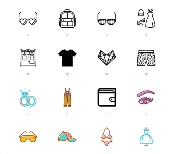 Wedding planning glyph icons set. Gifts, men's accessories