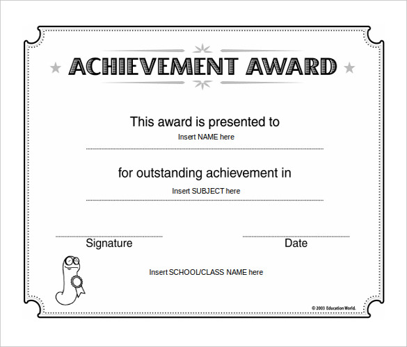 11+ Word Award Templates Download PSD, AI, Word, InDesign