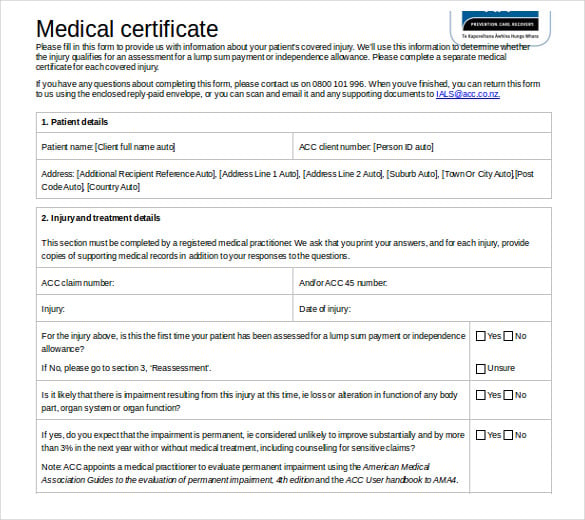 doc format doctor certificate template free download