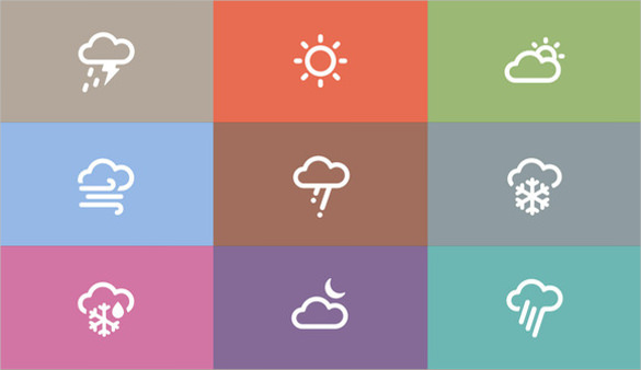 meteorology weather icon set download