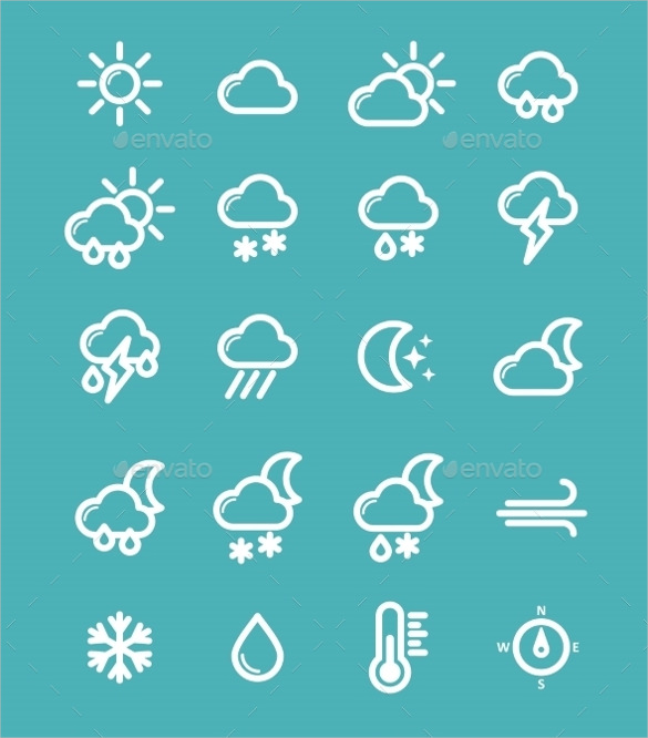 rainy weather icons download