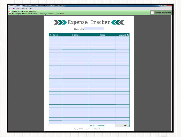 Expense Tracking Template - 18+ Free Word, Excel, PDF Documents Download!