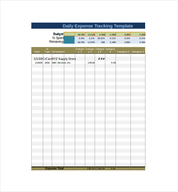 Expense Tracking Template - 18+ Free Word, Excel, PDF Documents Download!