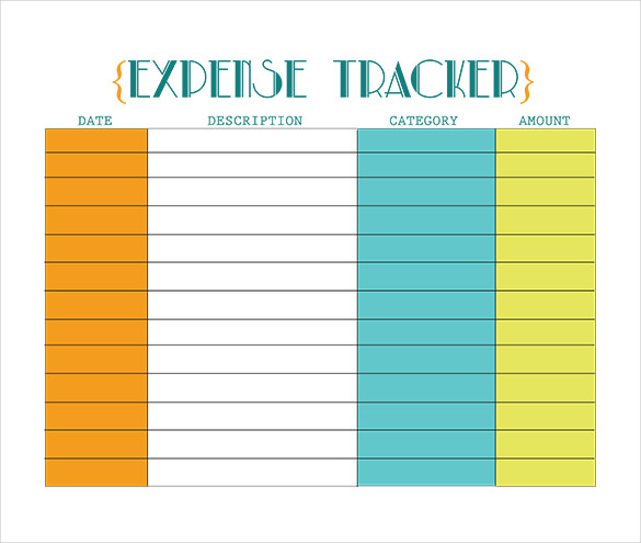 16 Expense Tracking Templates Free Sample Example Format Download 