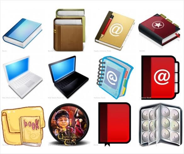 free book icons download